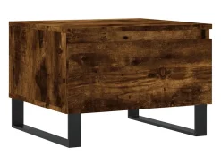 Conjunto de 2 Mesas de Centro | Mesa de apoio | Mesa de café 50x46x35cm deriv. madeira carvalho fumado