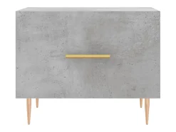 Conjunto de 2 Mesas de Centro | Mesa de apoio | Mesa de café 50x50x40 cm madeira processada cinza cimento
