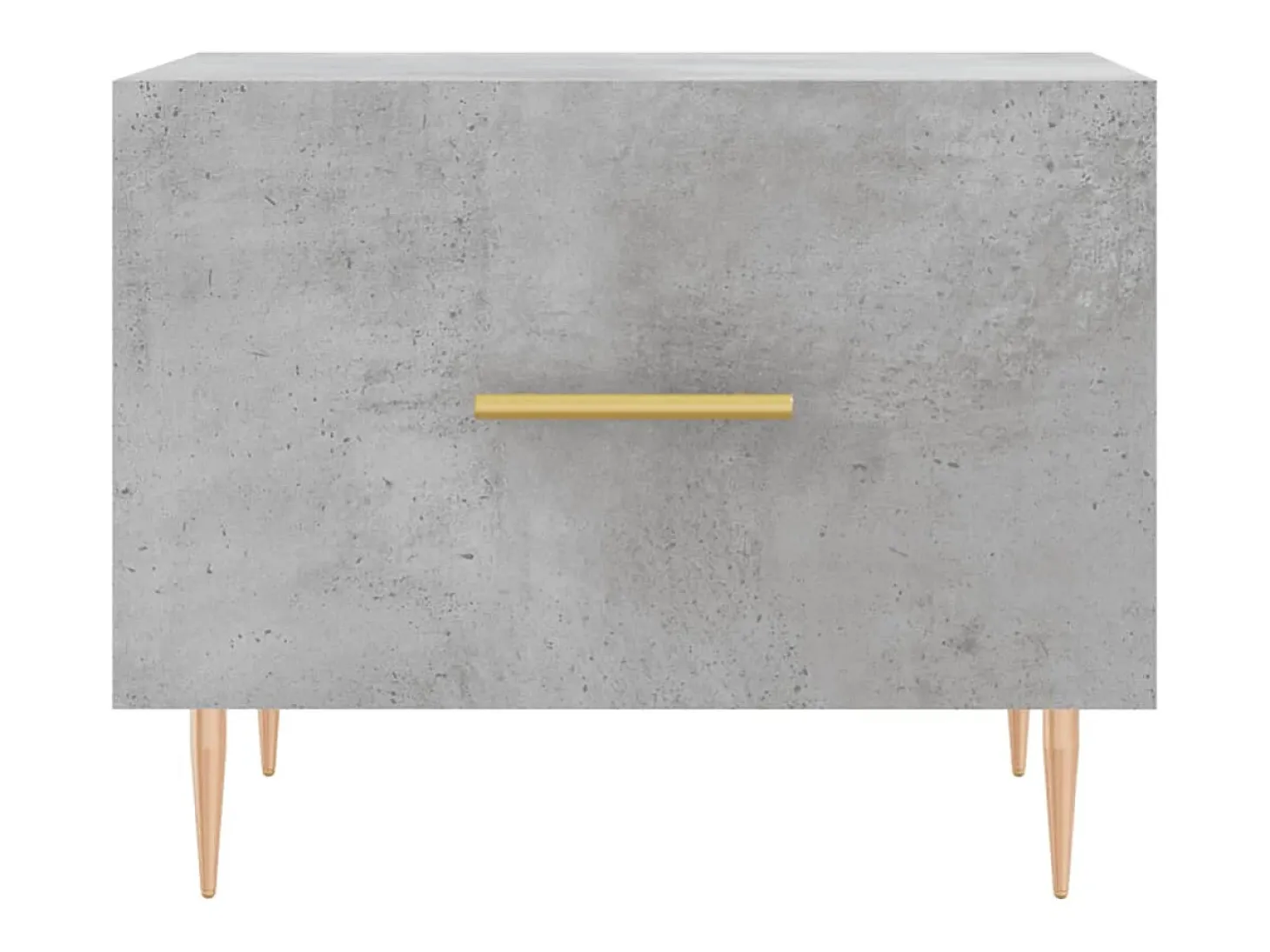 Conjunto de 2 Mesas de Centro | Mesa de apoio | Mesa de café 50x50x40 cm madeira processada cinza cimento