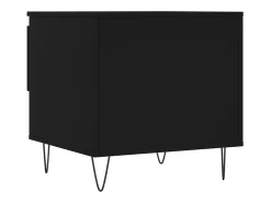 Conjunto de 2 Mesas de Centro | Mesa de apoio | Mesa de café 50x46x50 cm derivados de madeira preto