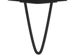Conjunto de 2 Mesas de Centro | Mesa de apoio | Mesa de café 50x46x50 cm derivados de madeira preto