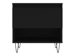 Conjunto de 2 Mesas de Centro | Mesa de apoio | Mesa de café 50x46x50 cm derivados de madeira preto