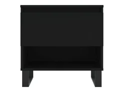 Conjunto de 2 Mesas de Centro | Mesa de apoio | Mesa de café 50x46x50 cm derivados de madeira preto