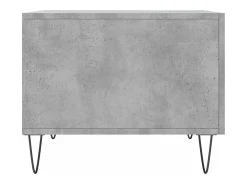 Conjunto de 2 Mesas de Centro | Mesa de apoio | Mesa de café 50x50x40 cm madeira processada cinza cimento