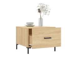 Conjunto de 2 Mesas de Centro | Mesa de apoio | Mesa de café 50x50x40cm deriv. madeira carvalho sonoma