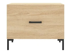 Conjunto de 2 Mesas de Centro | Mesa de apoio | Mesa de café 50x50x40cm deriv. madeira carvalho sonoma