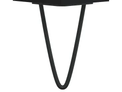 Conjunto de 2 Mesas de Centro | Mesa de apoio | Mesa de café 50x46x35 cm derivados de madeira preto