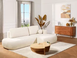 Conjunto de 2 mesas de centro cor natural clara - ALOEVA