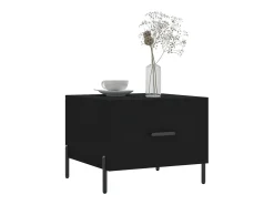 Conjunto de 2 Mesas de Centro | Mesa de apoio | Mesa de café 50x50x40 cm madeira processada preto
