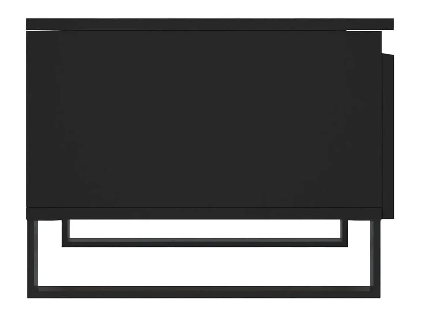 Conjunto de 2 Mesas de Centro | Mesa de apoio | Mesa de café 50x46x35 cm derivados de madeira preto
