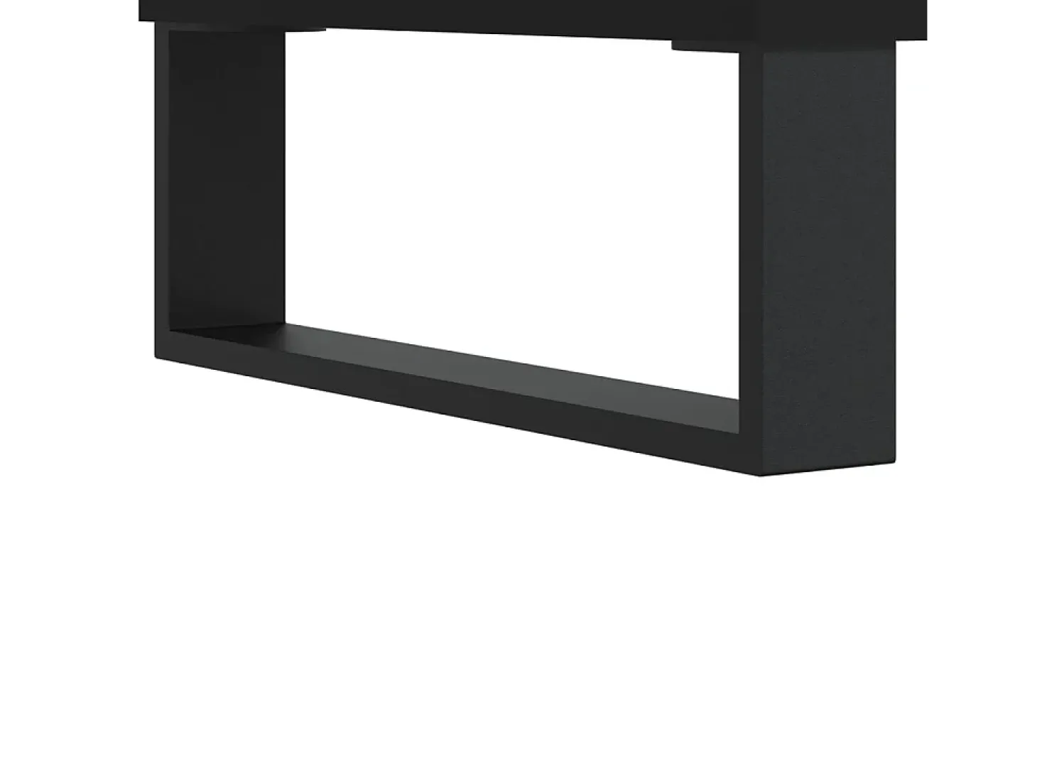 Conjunto de 2 Mesas de Centro | Mesa de apoio | Mesa de café 50x46x35 cm derivados de madeira preto