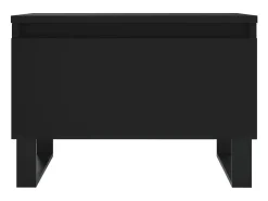 Conjunto de 2 Mesas de Centro | Mesa de apoio | Mesa de café 50x46x35 cm derivados de madeira preto
