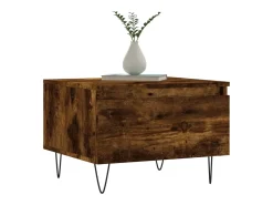 Conjunto de 2 Mesas de Centro | Mesa de apoio | Mesa de café 50x46x35cm deriv. madeira carvalho fumado