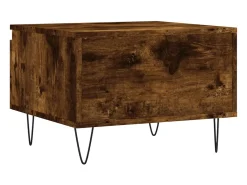 Conjunto de 2 Mesas de Centro | Mesa de apoio | Mesa de café 50x46x35cm deriv. madeira carvalho fumado