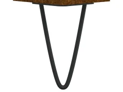 Conjunto de 2 Mesas de Centro | Mesa de apoio | Mesa de café 50x46x35cm deriv. madeira carvalho fumado