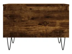 Conjunto de 2 Mesas de Centro | Mesa de apoio | Mesa de café 50x46x35cm deriv. madeira carvalho fumado