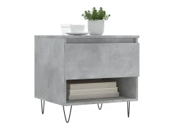 Conjunto de 2 Mesas de Centro | Mesa de apoio | Mesa de café 50x46x50 cm deriv. madeira cinza-cimento
