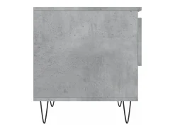 Conjunto de 2 Mesas de Centro | Mesa de apoio | Mesa de café 50x46x50 cm deriv. madeira cinza-cimento