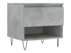 Conjunto de 2 Mesas de Centro | Mesa de apoio | Mesa de café 50x46x50 cm deriv. madeira cinza-cimento