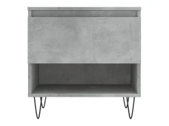 Conjunto de 2 Mesas de Centro | Mesa de apoio | Mesa de café 50x46x50 cm deriv. madeira cinza-cimento