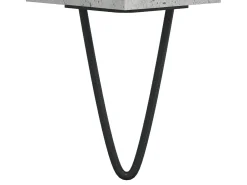 Conjunto de 2 Mesas de Centro | Mesa de apoio | Mesa de café 50x46x50 cm deriv. madeira cinza-cimento