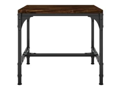Conjunto de 2 Mesas de Centro | Mesa de apoio | Mesa de café 40x40x40 cm deriv. madeira carvalho fumado