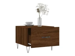 Conjunto de 2 Mesas de Centro | Mesa de apoio | Mesa de café 50x50x40 cm madeira proc. carvalho castanho