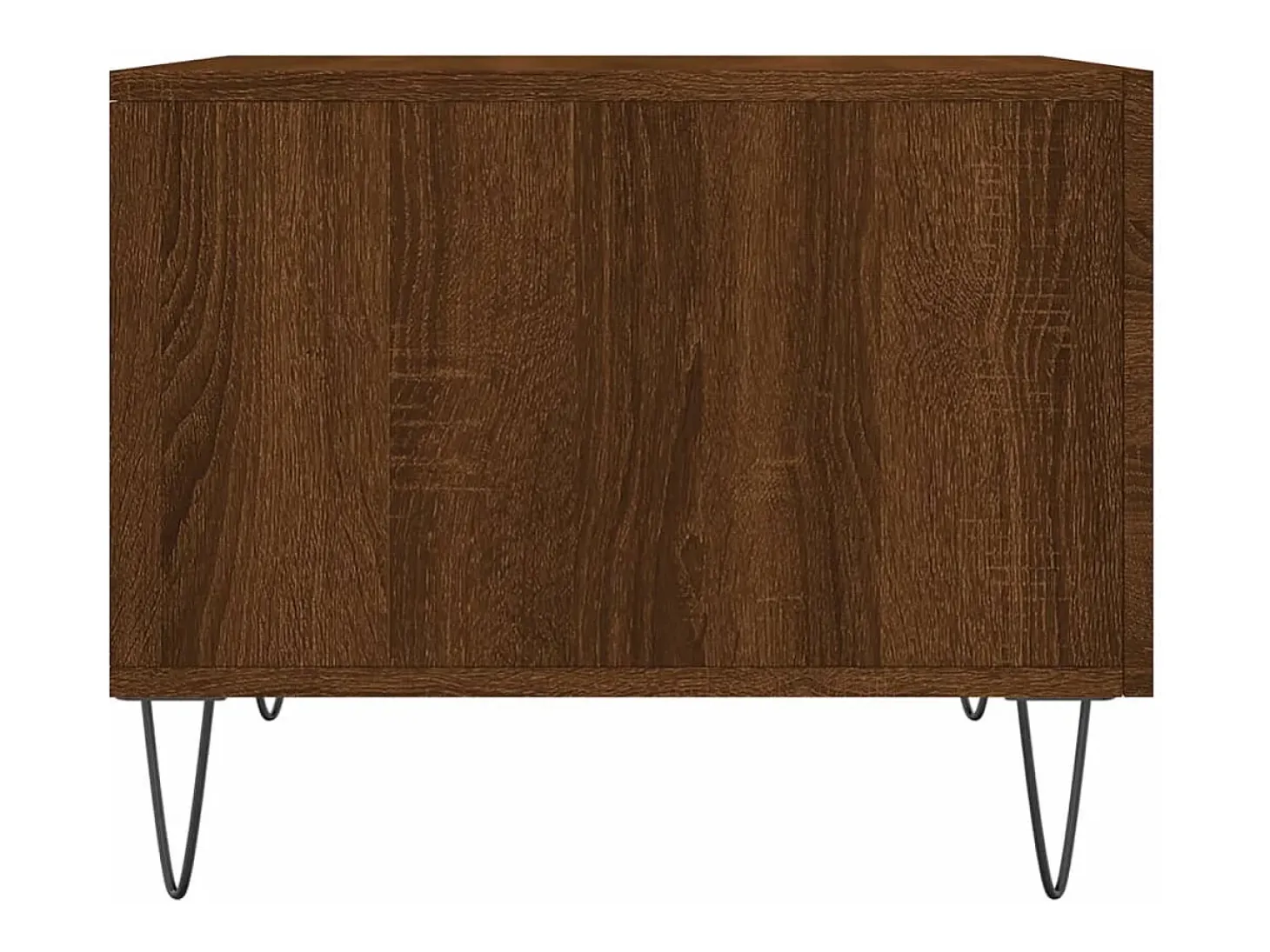 Conjunto de 2 Mesas de Centro | Mesa de apoio | Mesa de café 50x50x40 cm madeira proc. carvalho castanho