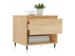 Conjunto de 2 Mesas de Centro | Mesa de apoio | Mesa de café 50x46x50cm deriv. madeira carvalho sonoma