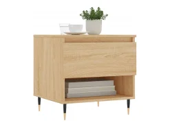 Conjunto de 2 Mesas de Centro | Mesa de apoio | Mesa de café 50x46x50cm deriv. madeira carvalho sonoma