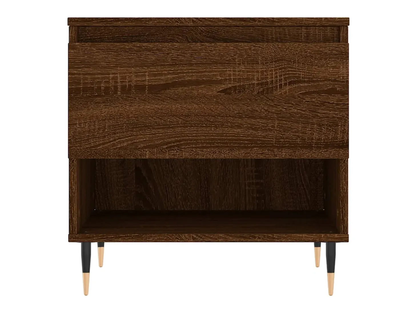 Conjunto de 2 Mesas de Centro | Mesa de apoio | Mesa de café 50x46x50 cm deriv. madeira carvalho castanho