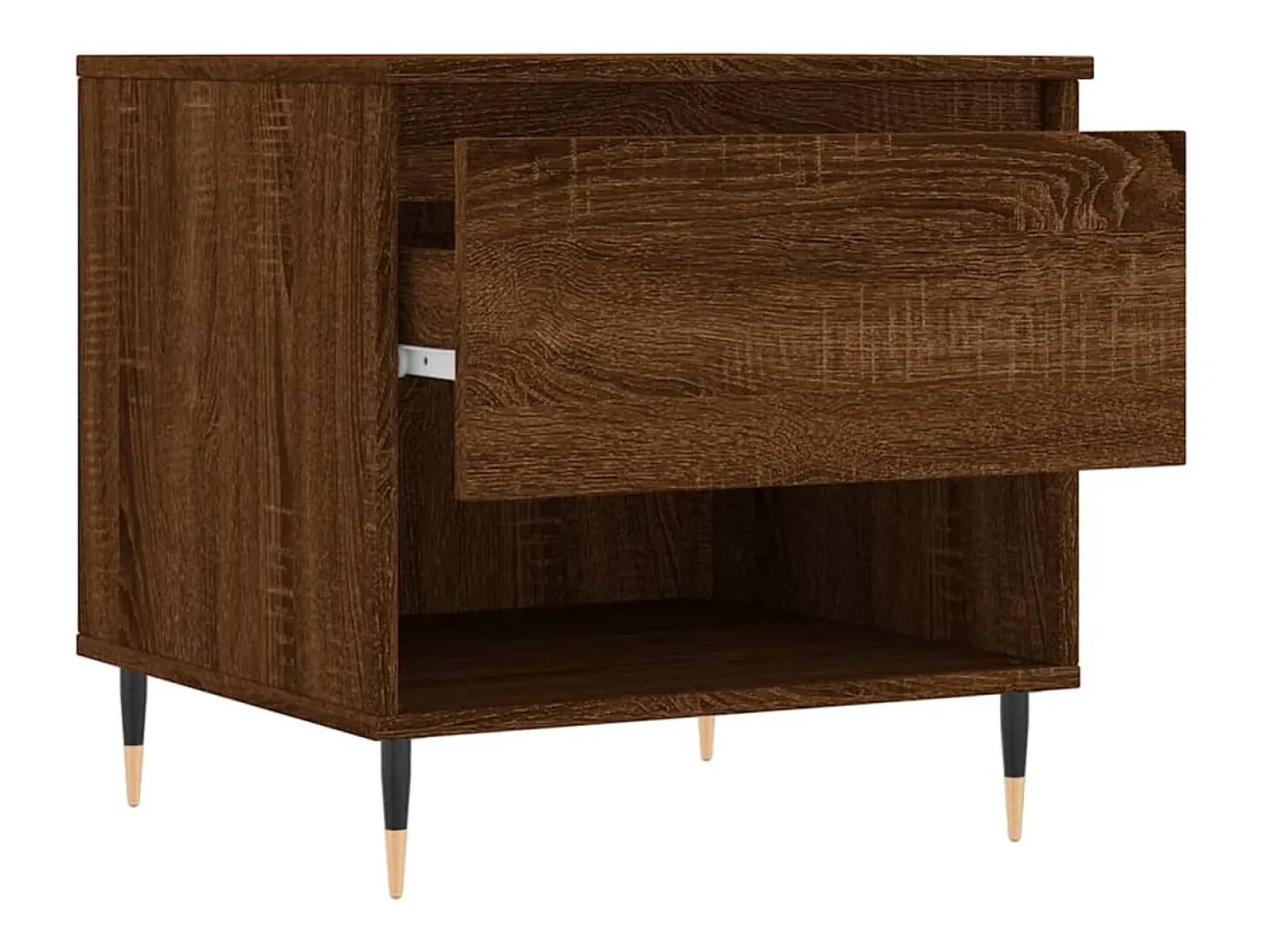 Conjunto de 2 Mesas de Centro | Mesa de apoio | Mesa de café 50x46x50 cm deriv. madeira carvalho castanho