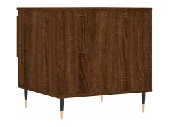 Conjunto de 2 Mesas de Centro | Mesa de apoio | Mesa de café 50x46x50 cm deriv. madeira carvalho castanho