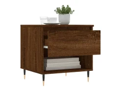 Conjunto de 2 Mesas de Centro | Mesa de apoio | Mesa de café 50x46x50 cm deriv. madeira carvalho castanho