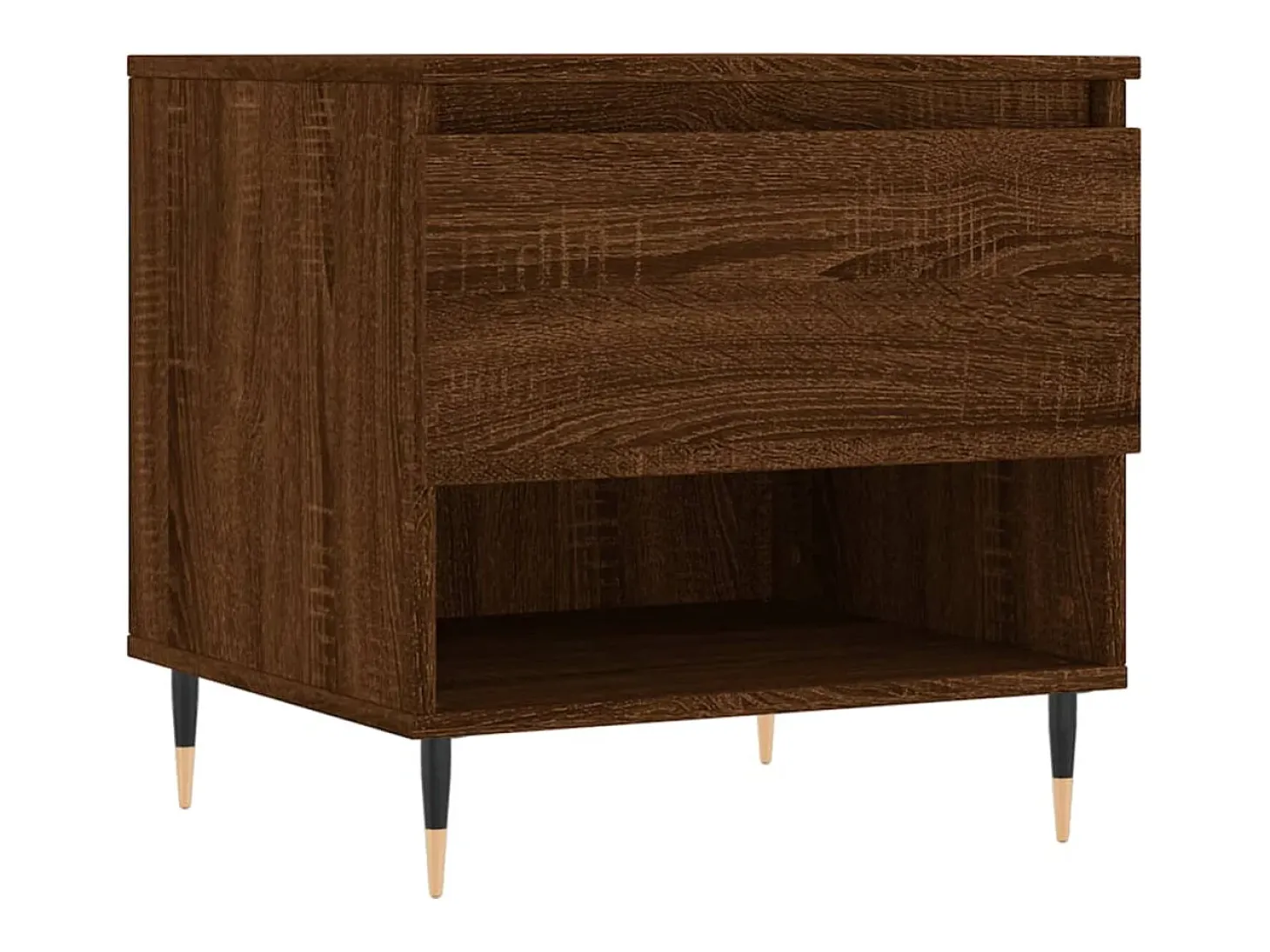Conjunto de 2 Mesas de Centro | Mesa de apoio | Mesa de café 50x46x50 cm deriv. madeira carvalho castanho