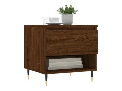 Conjunto de 2 Mesas de Centro | Mesa de apoio | Mesa de café 50x46x50 cm deriv. madeira carvalho castanho