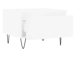 Conjunto de 2 Mesas de Centro | Mesa de apoio | Mesa de café 50x46x35 cm derivados de madeira branco