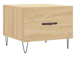 Conjunto de 2 Mesas de Centro | Mesa de apoio | Mesa de café 50x50x40cm deriv. madeira carvalho sonoma