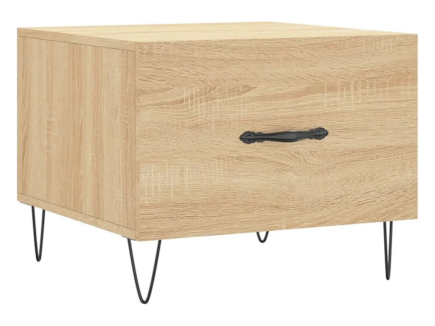 Conjunto de 2 Mesas de Centro | Mesa de apoio | Mesa de café 50x50x40cm deriv. madeira carvalho sonoma