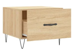Conjunto de 2 Mesas de Centro | Mesa de apoio | Mesa de café 50x50x40cm deriv. madeira carvalho sonoma