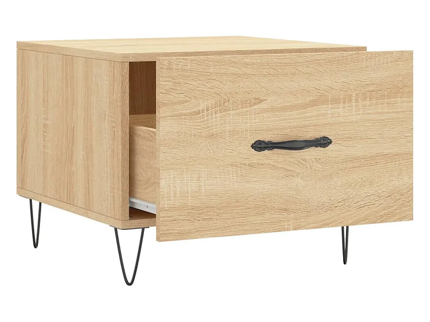 Conjunto de 2 Mesas de Centro | Mesa de apoio | Mesa de café 50x50x40cm deriv. madeira carvalho sonoma