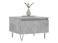 Conjunto de 2 Mesas de Centro | Mesa de apoio | Mesa de café 50x46x35 cm deriv. madeira cinza-cimento