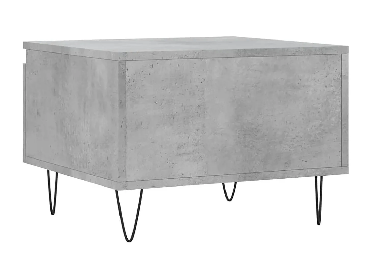 Conjunto de 2 Mesas de Centro | Mesa de apoio | Mesa de café 50x46x35 cm deriv. madeira cinza-cimento