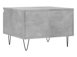 Conjunto de 2 Mesas de Centro | Mesa de apoio | Mesa de café 50x46x35 cm deriv. madeira cinza-cimento