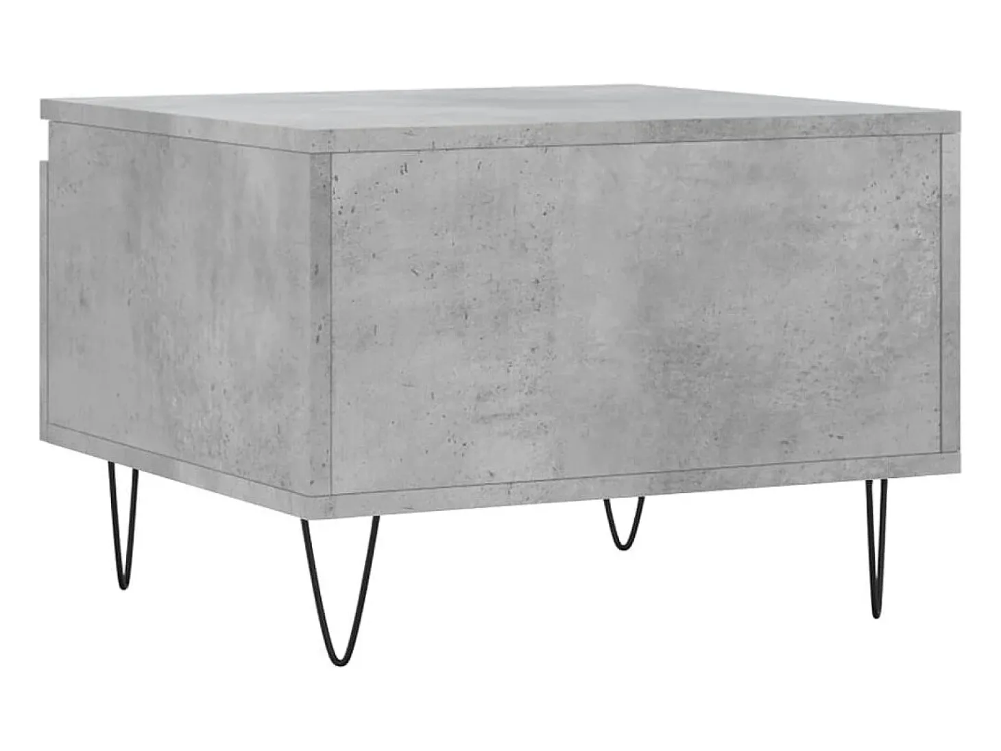 Conjunto de 2 Mesas de Centro | Mesa de apoio | Mesa de café 50x46x35 cm deriv. madeira cinza-cimento