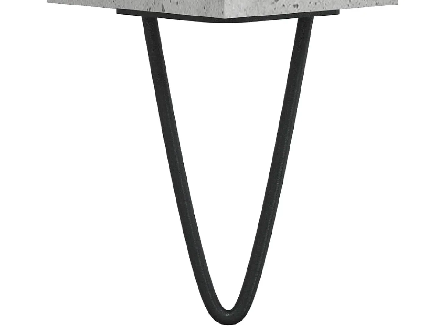 Conjunto de 2 Mesas de Centro | Mesa de apoio | Mesa de café 50x46x35 cm deriv. madeira cinza-cimento