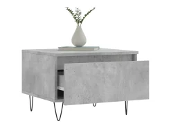 Conjunto de 2 Mesas de Centro | Mesa de apoio | Mesa de café 50x46x35 cm deriv. madeira cinza-cimento