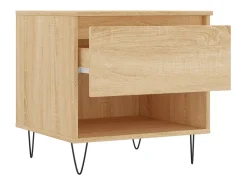 Conjunto de 2 Mesas de Centro | Mesa de apoio | Mesa de café 50x46x50cm deriv. madeira carvalho sonoma
