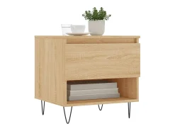 Conjunto de 2 Mesas de Centro | Mesa de apoio | Mesa de café 50x46x50cm deriv. madeira carvalho sonoma