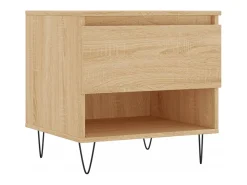 Conjunto de 2 Mesas de Centro | Mesa de apoio | Mesa de café 50x46x50cm deriv. madeira carvalho sonoma